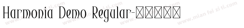 Harmonia Demo Regular字体转换